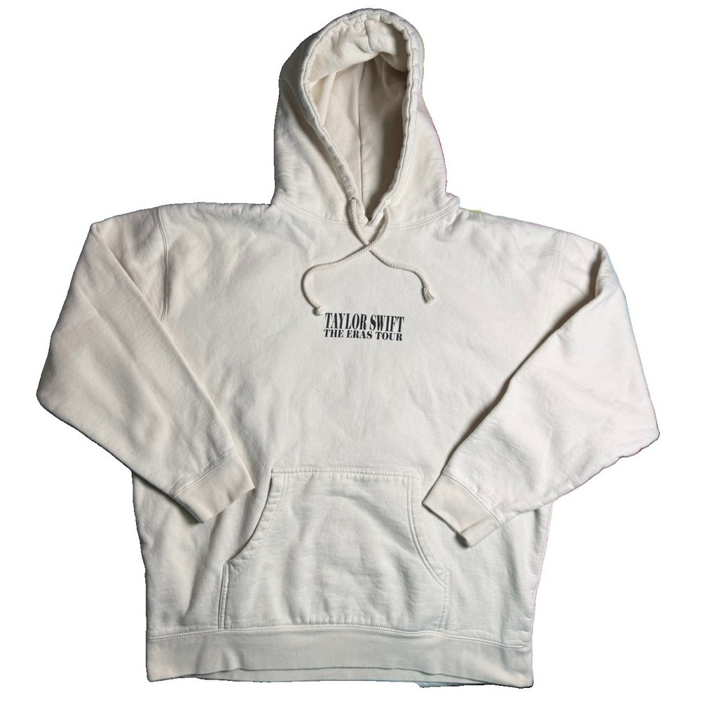 Taylor Swift the Eras Tour Cream Hoodie Official Merchandise Size XL